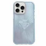 For iPhone 12 Pro Diamond Texture TPU Hybrid PC IMD Phone Case(Blue)