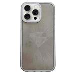 For iPhone 12 Pro Max Diamond Texture TPU Hybrid PC IMD Phone Case(Black)