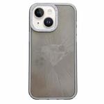 For iPhone 14 Diamond Texture TPU Hybrid PC IMD Phone Case(Black)