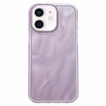 For iPhone 12 Quicksand Texture Glitter TPU Hybrid PC Phone Case(Purple)