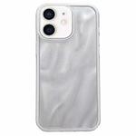 For iPhone 12 Quicksand Texture Glitter TPU Hybrid PC Phone Case(White)