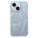 For iPhone 13 Quicksand Texture Glitter TPU Hybrid PC Phone Case(Blue)