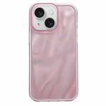 For iPhone 14 Quicksand Texture Glitter TPU Hybrid PC Phone Case(Pink)