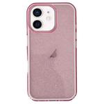 For iPhone 11 IMD 3 in 1 Glitter TPU Hybrid PC Phone Case(Pink)