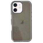 For iPhone 12 IMD 3 in 1 Glitter TPU Hybrid PC Phone Case(Black)