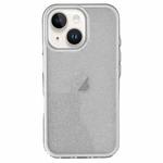 For iPhone 13 IMD 3 in 1 Glitter TPU Hybrid PC Phone Case(White)