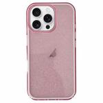 For iPhone 13 Pro IMD 3 in 1 Glitter TPU Hybrid PC Phone Case(Pink)