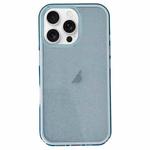 For iPhone 15 Pro IMD 3 in 1 Glitter TPU Hybrid PC Phone Case(Blue)