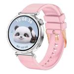 For Huawei Watch GT5 41mm Solid Color Rose Gold Buckle 18mm Silicone Watch Band(Pink)