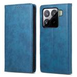 For Xiaomi 15 Business Solid Color Magnetic RFID Leather Phone Case(Blue)