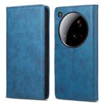For Xiaomi 15 Ultra Business Solid Color Magnetic RFID Leather Phone Case(Blue)