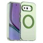 For Google Pixel 9a Candy Magsafe PC Hybrid TPU Phone Case(Green)