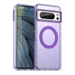 For Google Pixel 8 Pro Candy Magsafe PC Hybrid TPU Phone Case(Purple)