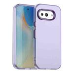 For Google Pixel 9a Candy PC Hybrid TPU Shockproof Phone Case(Purple)