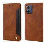 For Samsung Galaxy A06 4G Skin Feel Splicing Leather Phone Case(Brown)