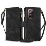 For Samsung Galaxy A53 5G Dream 9-Card Zipper Wallet RFID Leather Phone Case with Lanyard(Black)