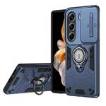 For Tecno Camon 40 Pro 4G Camshield Ring Holder Phone Case(Royal Blue)