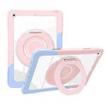 For iPad 10.2 2021 / 2020 / 2019 Crystal Armor PC Hybrid TPU Tablet Case(Blue Pink)