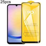 For Samsung Galaxy A26 5G 25pcs 9D Full Glue Full Screen Tempered Glass Film