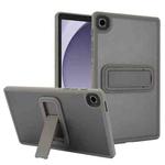 For Samsung Galaxy Tab A9 Skin Feel Holder PC Hybrid TPU Tablet Case(Grey)