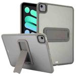 For iPad mini 2024 / mini 6 8.3 inch Skin Feel Holder PC Hybrid TPU Tablet Case(Grey)