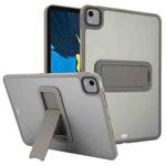 For iPad Pro 11 2018 Skin Feel Holder PC Hybrid TPU Tablet Case(Grey)