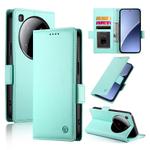 For Xiaomi 15 Ultra Side Buckle Magnetic Frosted Leather Phone Case(Mint Green)
