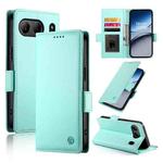 For OnePlus Nord 4 5G Side Buckle Magnetic Frosted Leather Phone Case(Mint Green)