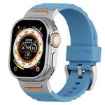 For Apple Watch 46mm / 49mm / 45mm / 44mm Trailblazer Silicone Watch Band(Premium Blue)