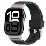 For Apple Watch 42mm / 41mm / 40mm / 38mm Trailblazer Silicone Watch Band(Black)