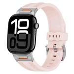 For Apple Watch 42mm / 41mm / 40mm / 38mm Trailblazer Woven Texture Silicone Watch Band(Vintage Rose)