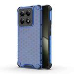 For Xiaomi 14T 5G Global Honeycomb Shockproof Phone Case(Blue)