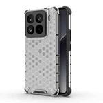 For Xiaomi 15 Pro 5G Honeycomb Shockproof Phone Case(White)