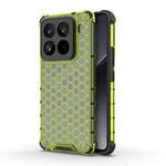 For Xiaomi 15 Pro 5G Honeycomb Shockproof Phone Case(Green)