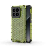 For Xiaomi 15 5G Honeycomb Shockproof Phone Case(Green)