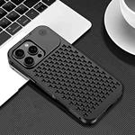 For iPhone 16 Pro R-JUST RJ58 Aromatherapy Metal Cooling Phone Case(Black)