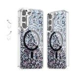 For Samsung Galaxy S23+ 5G Epoxy Glitter MagSafe Magnetic TPU Phone Case(Black)