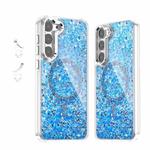 For Samsung Galaxy S23+ 5G Epoxy Glitter MagSafe Magnetic TPU Phone Case(Blue)