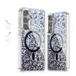 For Samsung Galaxy S24+ 5G Epoxy Glitter MagSafe Magnetic TPU Phone Case(Black)