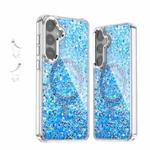 For Samsung Galaxy S24+ 5G Epoxy Glitter MagSafe Magnetic TPU Phone Case(Blue)