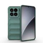 For Xiaomi 15 5G Magic Shield TPU + Flannel Phone Case(Dark Green)