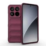 For Xiaomi 15 Pro 5G Magic Shield TPU + Flannel Phone Case(Wine Red)