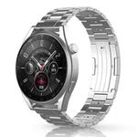 For Huawei Watch GT 5 / GT 4 46mm Button Style Three Beads Titanium Steel Quick Release Watch Band(Silver)