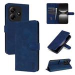 For Redmi Note 14 5G AZNS Skin Feel Calf Texture Flip Leather Phone Case(Blue)