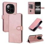 For Redmi Note 14 Pro 5G AZNS Skin Feel Calf Texture Flip Leather Phone Case(Rose Gold)