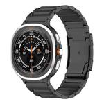 For Samsung Galaxy Watch8 / Watch8 Classic Three Beads Tortoise Buckle Titanium Steel Watch Band(Black)