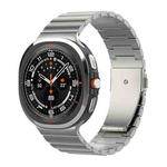 For Samsung Galaxy Watch8 / Watch8 Classic One Bead Flat Buckle Pure Titanium Watch Band(Titanium Color)