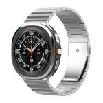 For Samsung Galaxy Watch8 / Watch8 Classic One Bead Flat Buckle Pure Titanium Watch Band(Silver)