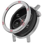 For CMF Watch Pro 2 Smart Watch Metal Bezel Number Ring Frame(Silver Red)