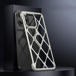 For iPhone 13 Pro Holder Metal Phone Case(Titanium)